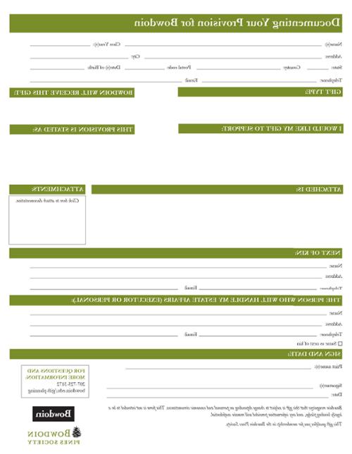 Documenting Your Provision